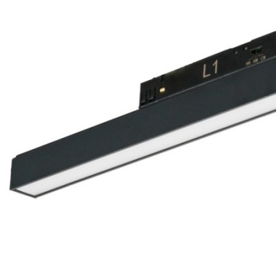 ALFA SAGA TRACK MAGNETIC 2LINE 24W CCT SWITCH DIM BK