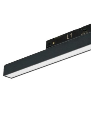 ALFA SAGA TRACK MAGNETIC 2LINE 24W CCT SWITCH DIM BK