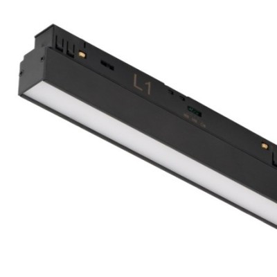 ALFA SAGA TRACK MAGNETIC 2LINE CORNER A 24W CCT SWITCH DIM BK