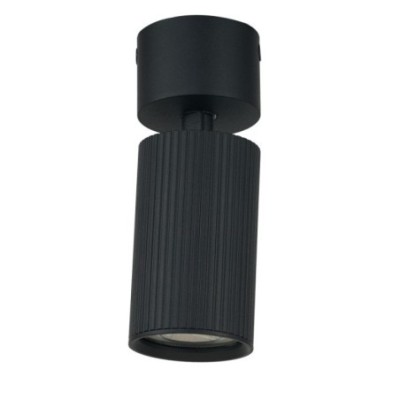 LUCAS RIBBED 9 DOWNLIGHT GU10 SET Czarny