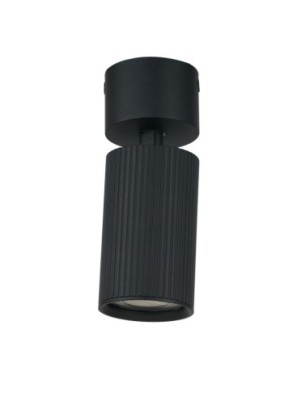 LUCAS RIBBED 9 DOWNLIGHT GU10 SET Czarny