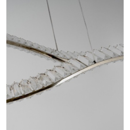 SPARK WAVES PENDANT 120 CCT DIMM + REMOTE CONTROL Chrom