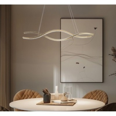 SPARK WAVES PENDANT 120 CCT DIMM + REMOTE CONTROL Złoty