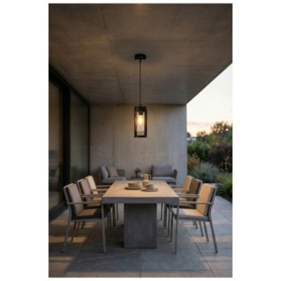LANTERN PENDANT E27 IP54 BK