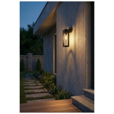 LANTERN WALL E27 IP54 BK