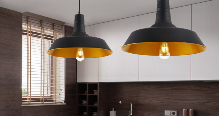 lampa sufitowa czarno złota